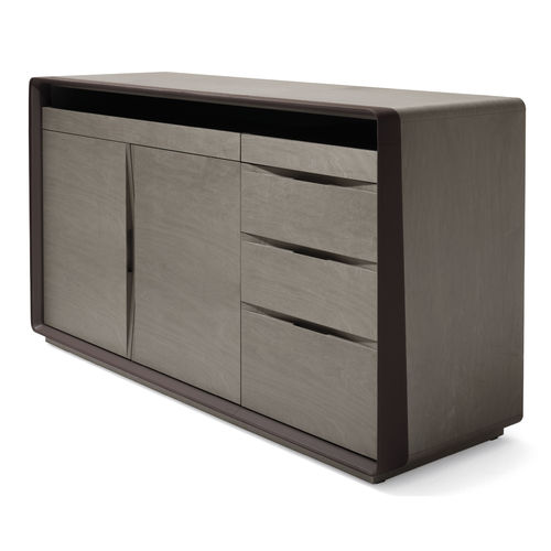Современный комод - FRAME - GIORGETTI - из дерева / из кожи / из мрамора