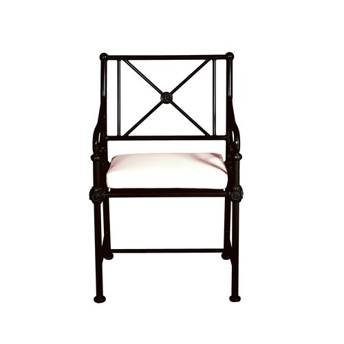 Классический cтул - 1800 - Tectona - для сада / из ткани / из лакированного алюминия