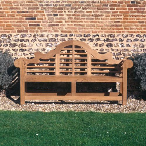 Классическая скамейка для сада - LANCASTER - Tectona - из тикового дерева / со спинкой / с подлокотниками