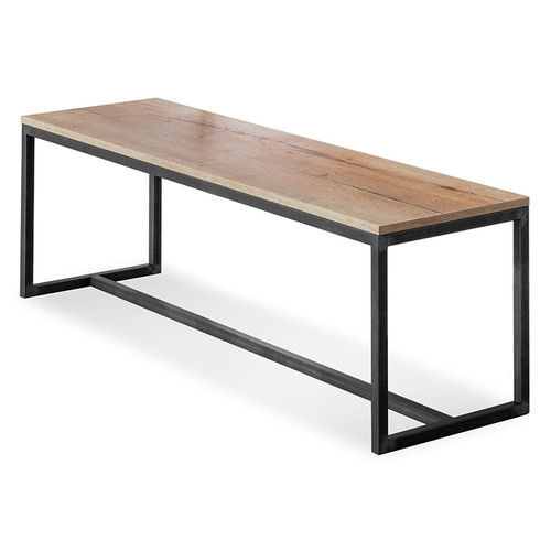 Современная скамейка - DUAB - CUCINE LUBE - из дерева / из железа