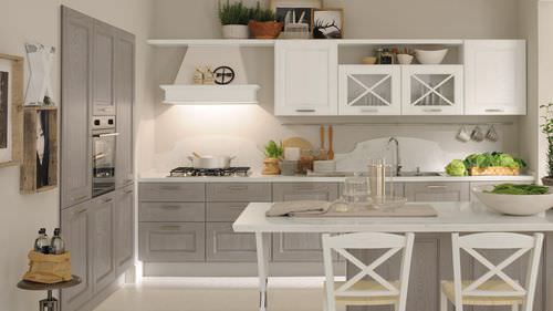 Классическая кухня - AGNESE - CUCINE LUBE - из дерева / с ручками