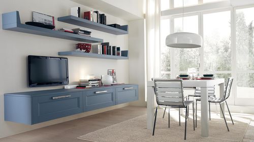 Настенный стеллаж - GEORGIA - CUCINE LUBE - классический / из дерева / для кухни