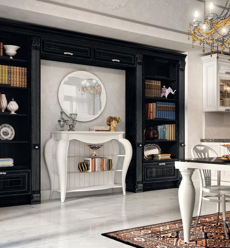 Классический книжный шкаф - PANTHEON - CUCINE LUBE - из лакированной древесины