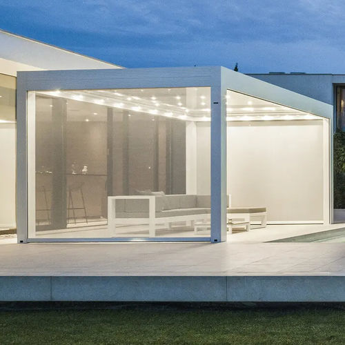 Самонесущая пергола - PRIMOŠTEN - CROATIA - Gibus SPA - из металла / с солнцезащитной системой / биоклиматическая