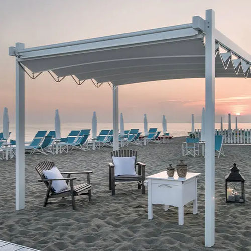Тент из дерева - FORTE DEI MARMI - ITALY - Gibus SPA - листовая крыша / деревянная конструкция / для профессионального использования