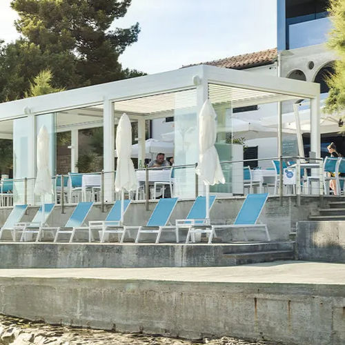 Самонесущая веранда - ISTRIA - CROATIA - Gibus SPA - из металла / для профессионального использования / с одинарным остеклением