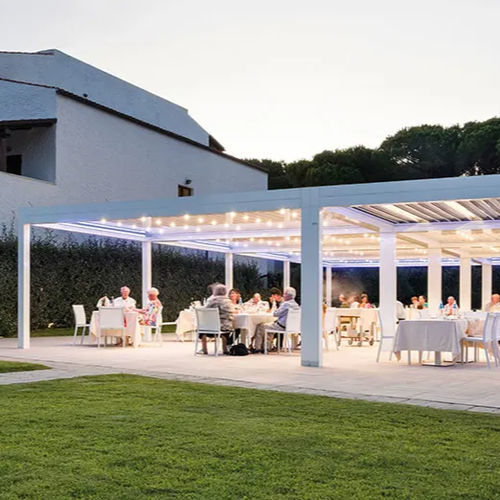 Самонесущая пергола - ALGHERO - ITALY - Gibus SPA - из металла / с солнцезащитной системой / биоклиматическая