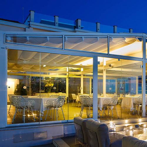 Стеклянная панель для безопасности - ART HOTEL VILLA FIORELLA - Gibus SPA - структурная / слоистая / прозрачная