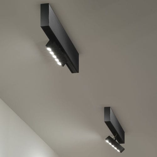 Светильник на рейке LED - BROOKLYN SPOT - PANZERI - прямоугольный / из экструдированного алюминия / для профессионального использования