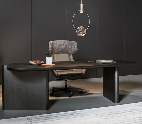 Директорский рабочий стол - Flatiron - BONALDO - напольный / современный / из фанерованной древесины