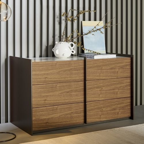 Современный комод - Aureo - BONALDO - из керамики / из фанерованной древесины / из орехового дерева