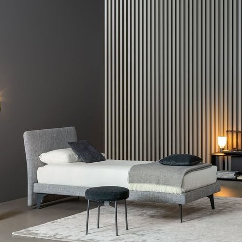 Двуспальная кровать - Tonight - BONALDO - односпальная / современная / обитая