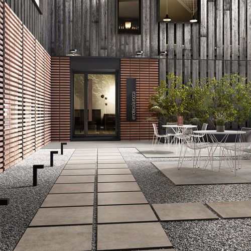 Плитка из керамогранита - System L2 - LEA CERAMICHE - структурная / для наружного применения / для прихожей