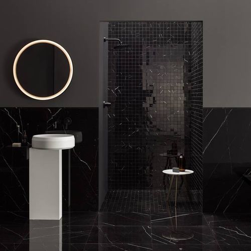 Плитка из керамогранита - MARQUINA NERO - LEA CERAMICHE - естественная отделка / глянцевая / для интерьера