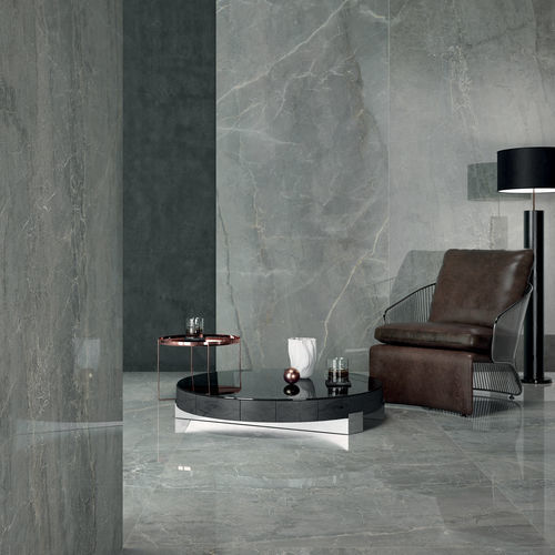 Плитка из керамогранита - SLIMTECH SYNESTESIA : GREY MARBLE - LEA CERAMICHE - матовая / полированная / для интерьера