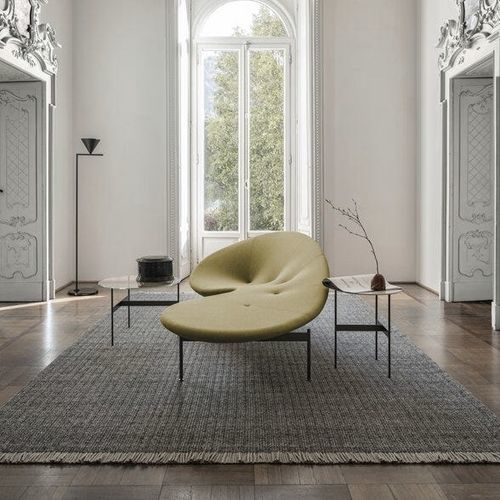 Полукруглый диван - Eda-Mame - B&B Italia - уникальный дизайн / из ткани / с подлокотниками