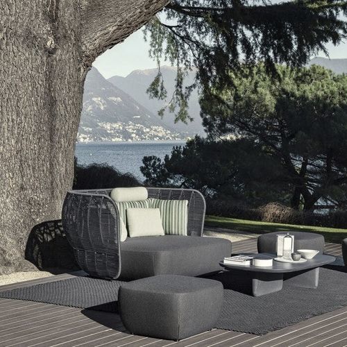 Современный пуф - Bay - B&B Italia - из ткани / прямоугольный / обитый