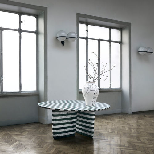 Современный стол - TOBI-ISHI  - B&B Italia - из мрамора / с основанием из мрамора / круглый