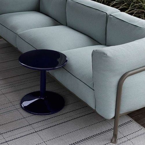 Современный вспомогательный столик - Spool - B&B Italia - из керамогранита / с основанием из нержавеющей стали / с основанием из керамогранита