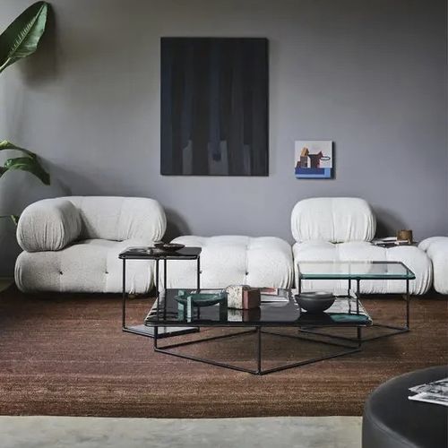 Современный журнальный столик - LEMANTE - B&B Italia - из стекла / из МДФ / из мрамора