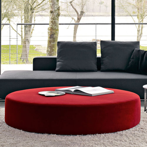 Современная оттоманка - Harry Large - B&B Italia - из ткани / из кожи / круглая