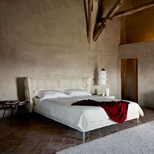 Двуспальная кровать - Husk - B&B Italia - современная / обитая / с изголовьем