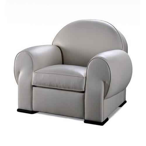 Классическое клубное кресло - EMILE - Giorgio Armani Casa - из кожи