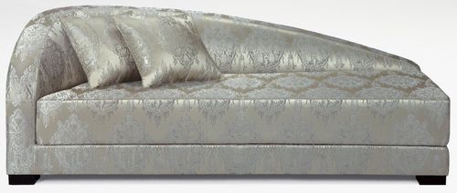 Современный полудиван - ADRIANA - Giorgio Armani Casa - из ткани / из кожи
