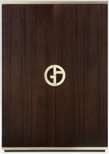 Современный шкаф для одежды - D'ALAMBERT - Giorgio Armani Casa - из дерева / с распашными дверями