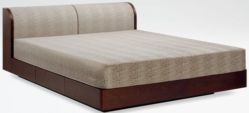 Двуспальная кровать - EMERSON - Giorgio Armani Casa - современная / с изголовьем / из дуба