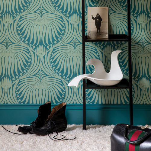 Классический обои - LOTUS - Farrow & Ball - дамасский / ар-нуво / имитация ткани