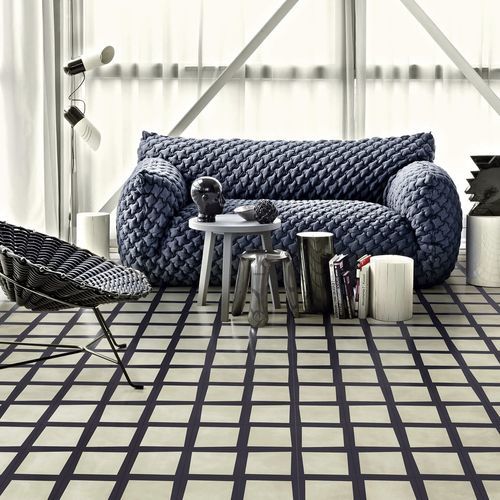 Жесткая плита из цемента - CARREAU B&W - BISAZZA - матовая / для интерьера / для гостиной
