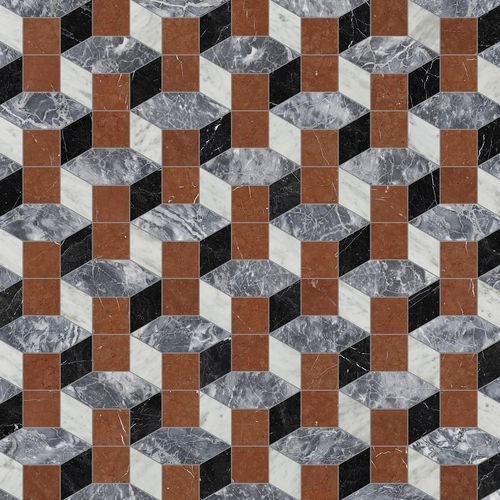 Плитка из мрамора - IPAZIA - BISAZZA - матовая отделка / для интерьера / для гостиной