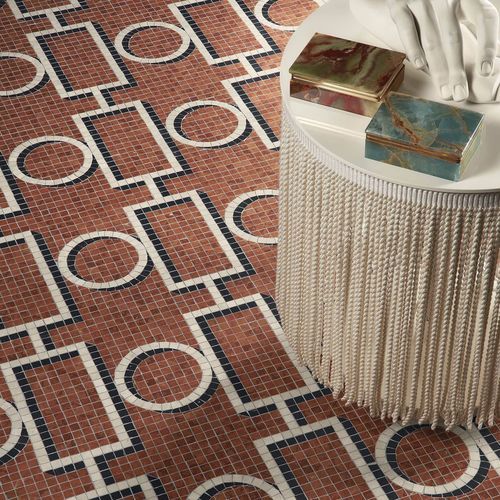 Мозаика из мрамора - BRERA ROSSO - BISAZZA - глянцевая / для интерьера / для гостиной