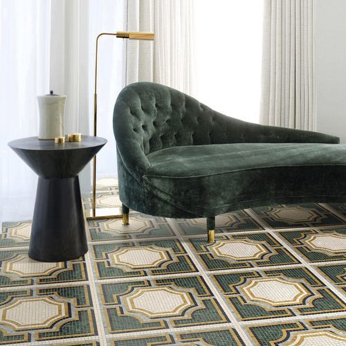 Мозаика из мрамора - SOLFERINO VERDE - BISAZZA - глянцевая / для интерьера / для гостиной