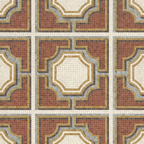 Мозаика из мрамора - SOLFERINO ROSSO - BISAZZA - глянцевая / для интерьера / для гостиной