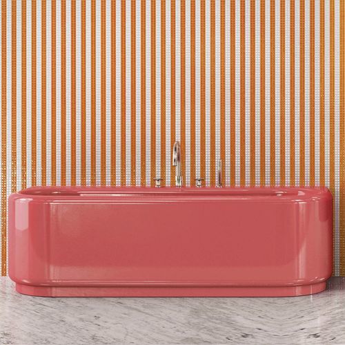 Овальная ванна - PLOUF STRAWBERRY - BISAZZA - отдельностоящая / для жилых зданий / из стекловолокна