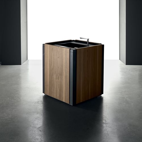 Тумба для раковины из нержавеющей стали из дерева - ONO WATER - BINOVA S.p.A. - из Dekton® / для бытового использования