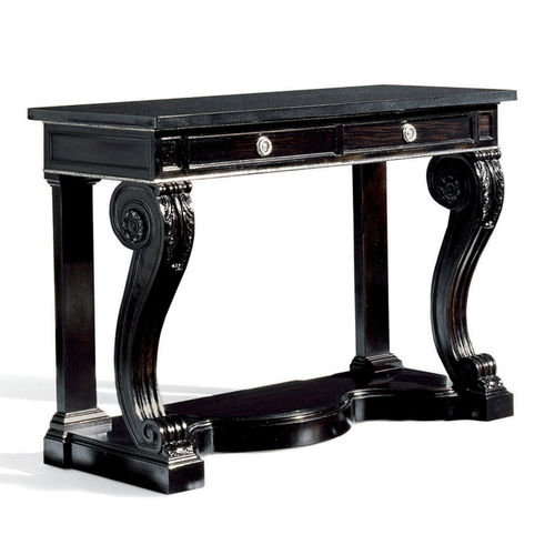 Стол-консоль в стиле Регентства - CLIVEDON - Ralph Lauren Home - из эбенового дерева / из лиственных пород дерева / из камня
