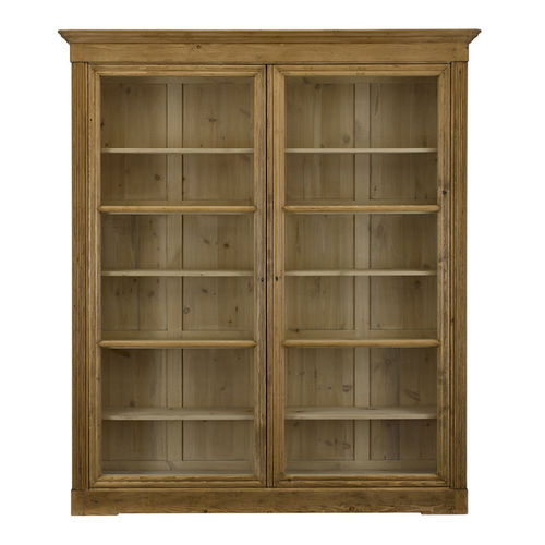Современный книжный шкаф - EDWARDIAN - Ralph Lauren Home - из сосны / со стеклянной дверью