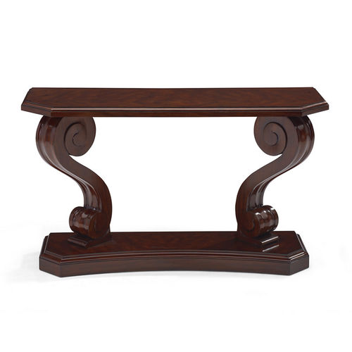 Стилизованный стол-консоль - MAYFAIR SCROLL - Ralph Lauren Home - из красного дерева / с основанием из красного дерева / прямоугольный