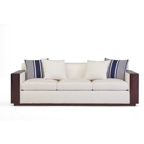 Современный диван - MODERN METROPOLIS - Ralph Lauren Home - из ткани / со съемной подушкой / белый