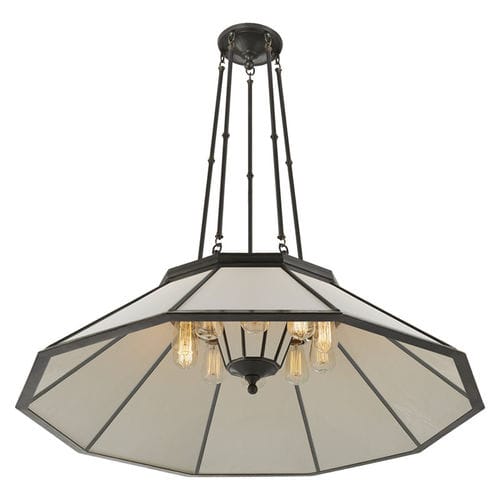 Подвесная лампа - RIVINGTON - Ralph Lauren Home - из бронзы / из стекла / классическая