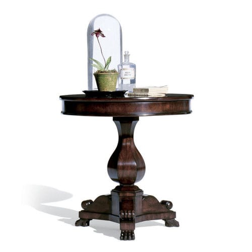 Столик на одной ножке ампир - NEW BOHEMIAN - Ralph Lauren Home - из красного дерева / с основанием из красного дерева / круглый