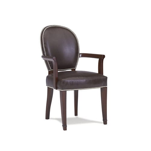 Классический cтул для столовых - DUKE - Ralph Lauren Home - для интерьера / из кожи / с основанием из древесины