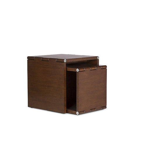Современный стол Жигонь - BARNES - Ralph Lauren Home - из дуба / с основанием из дуба / квадратный