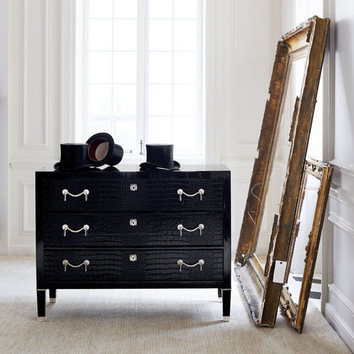 Стилизованный комод - BROOK STREET - Ralph Lauren Home - из кожи / не определено / черный
