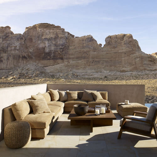 Модульный диван - DESERT MODERN - Ralph Lauren Home - современный / для наружного применения / из ткани