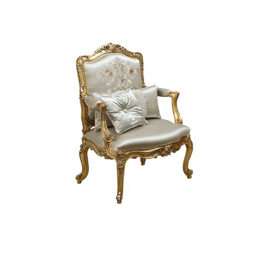 Стилизованное кресло - 8714PL - COLOMBO STILE - из ткани / из цельной древесины