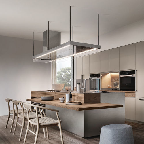 Современная кухня - CONVIVIUM, BUILT-IN SNACK BAR - Arclinea - из дуба / из нержавеющей стали / из Fenix NTM®